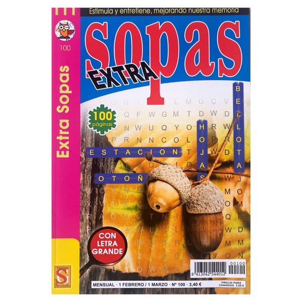 SOPAS DE LETRAS (EXTRA SOPAS) N°100