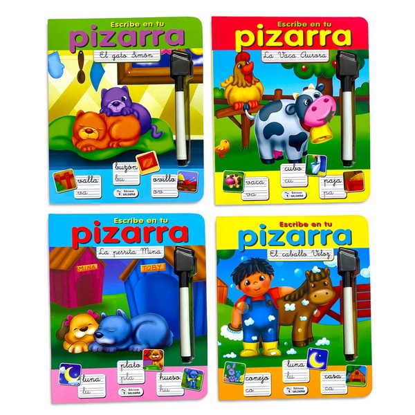 ESCRIBE EN TU PIZARRA (4 TITULOS)