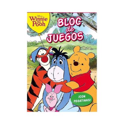 WINNIE THE POOH BLOC DE JUEGOS CON PEGATINAS VERDE