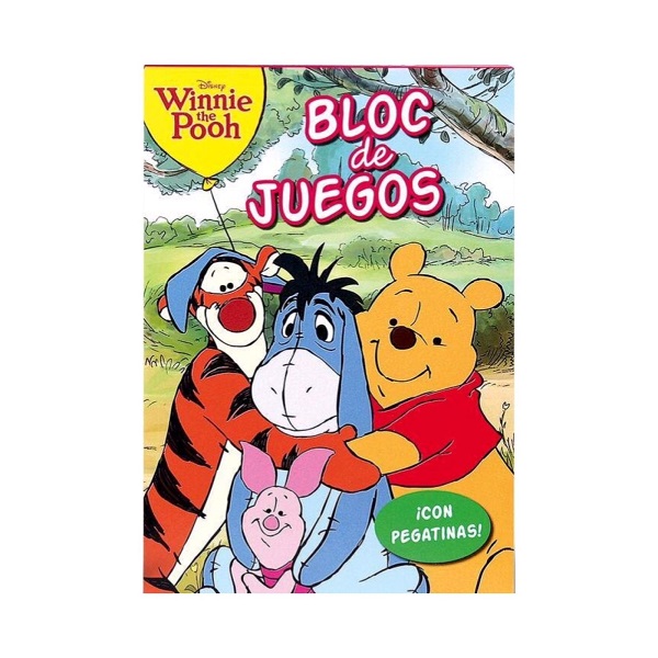 WINNIE THE POOH BLOC DE JUEGOS CON PEGATINAS VERDE