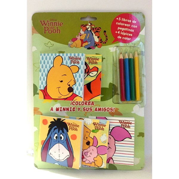 WINNIE THE POOH MINI LIBROS PARA COLOREAR