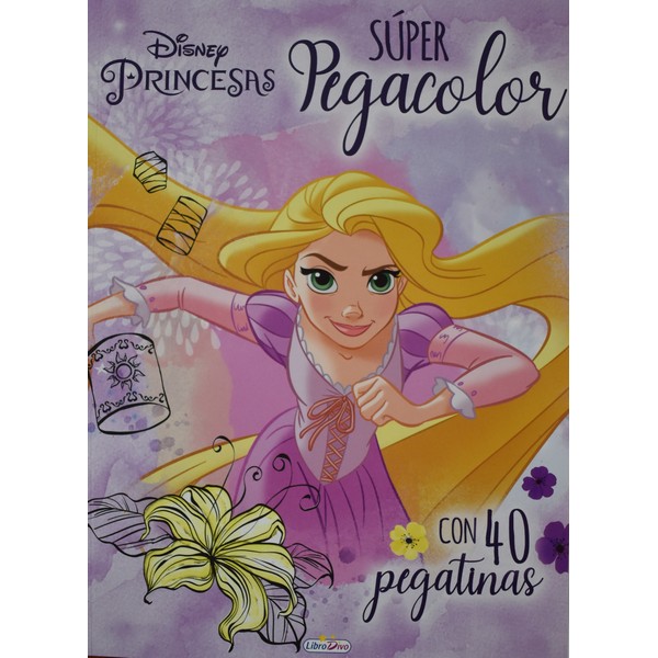 SUPER PEGACOLOR PRINCESAS DISNEY ROSADO