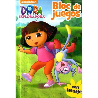 DORA LA EXPLORADORA BLOC DE JUEGOS CON TATUAJES