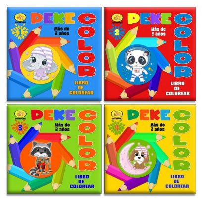 PEKE COLOR LIBRO DE COLOREAR 4 TITULOS