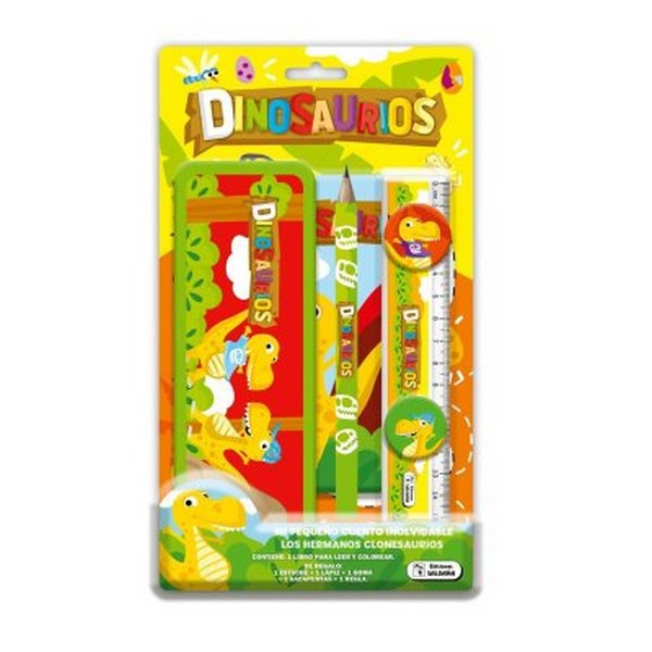 KIT DE COLOREAR DINOSAURIOS AMARILLO