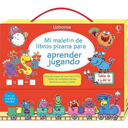 MALETIN DE LIBROS PIZARRA PARA APRENDER JUGANDO
