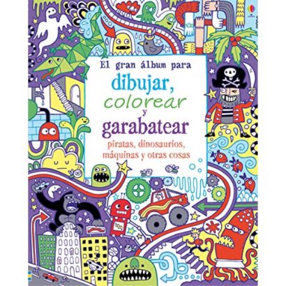 GRAN ALBUM PARA DIBUJAR COLOREAR Y GARABATEAR