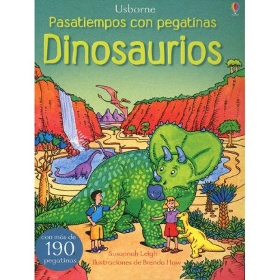 DINOSAURIOS PASATIEMPOS CON PEGATINAS