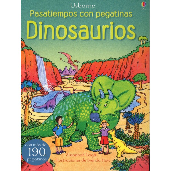 DINOSAURIOS PASATIEMPOS CON PEGATINAS