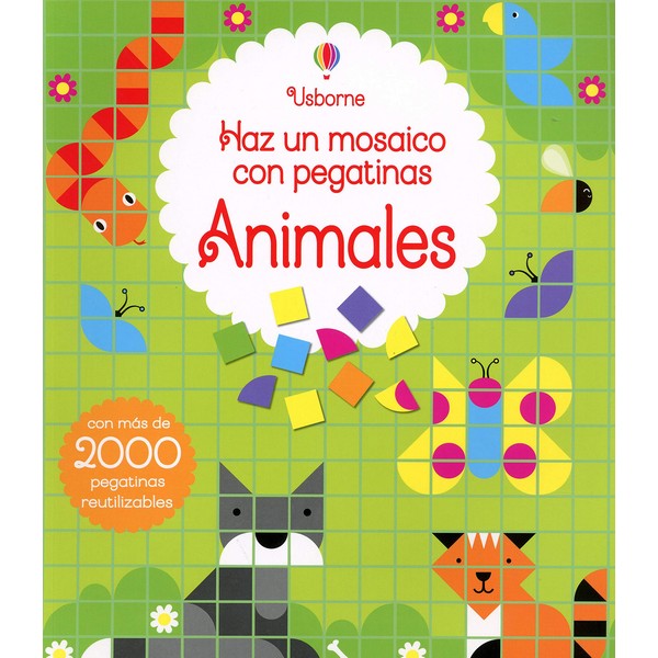 ANIMALES HAZ UN MOSAICO CON PEGATINAS