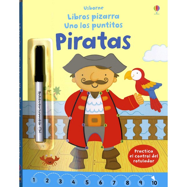 PIRATAS UNO LOS PUNTITOS LIBROS PIZARRA