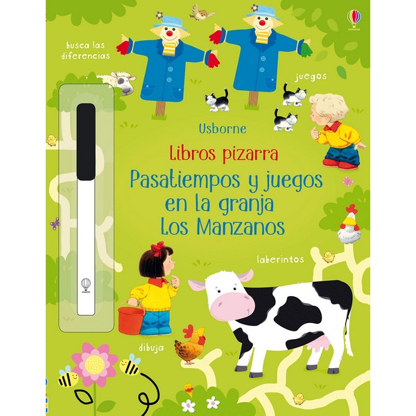PASATIEMPOS Y JUEGOS EN LA GRANJA LIBROS PIZARRA