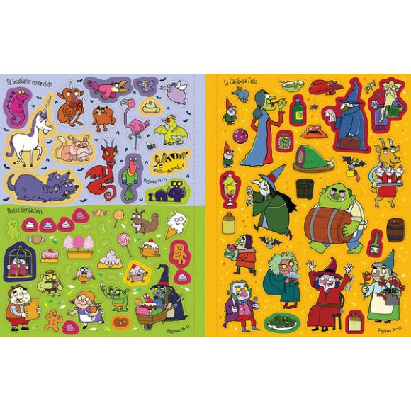 BRUJOS Y HECHICERAS CON PEGATINAS - Imagen 3