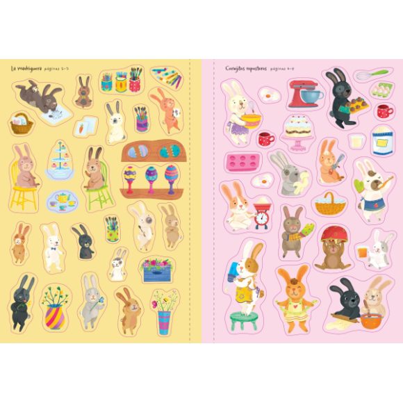 CONEJITOS MI PEQUEÑO LIBRO DE PEGATINAS - Imagen 3