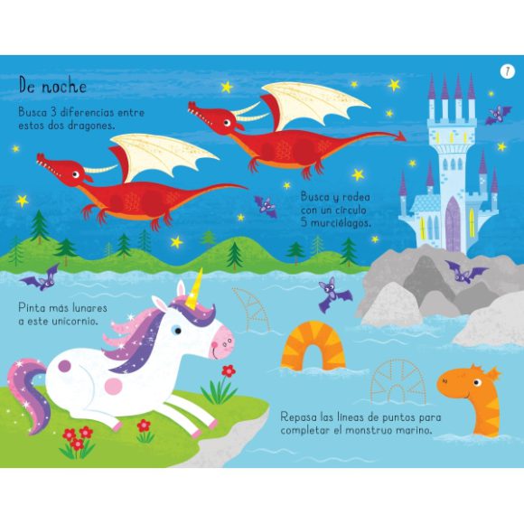 UNICORNIOS BLOC PARA JUGAR Y COLOREAR - Imagen 2