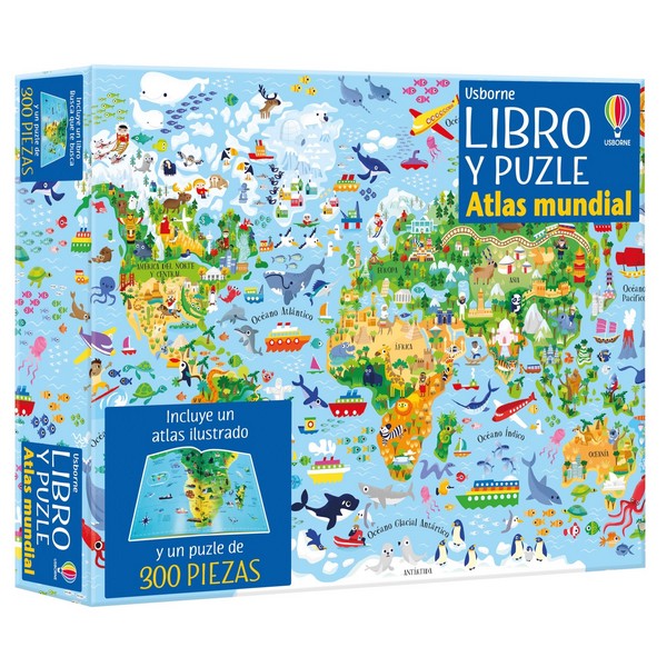 ATLAS MUNDIAL LIBRO Y PUZLE
