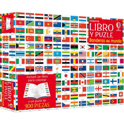 BANDERAS DEL MUNDO LIBRO Y PUZLE