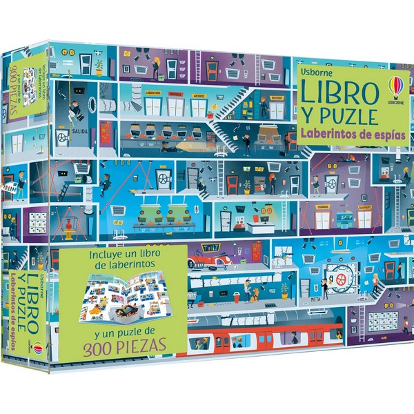 LABERINTOS DE ESPIA LIBRO Y PUZZLE