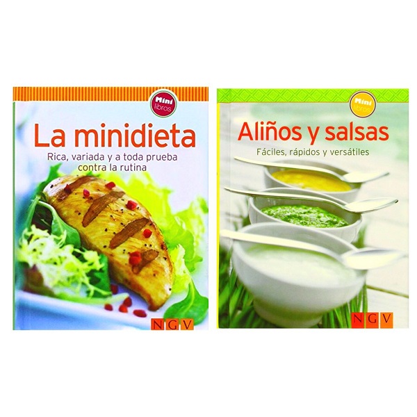 MINILIBROS DE COCINA PACKx2 (MINIDIETAVARIOS AUTORESALIÑOS Y SALSAS)