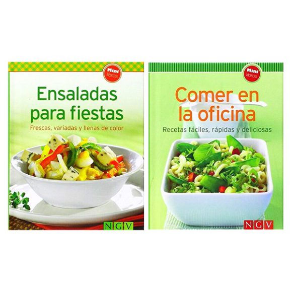 MINILIBROS DE COCINA PACKx2 (ENSALADA PARA FIESTASVARIOS AUTORESCOMER EN LA OFICINA)