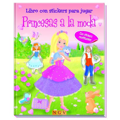 PRINCESAS A LA MODA LIBRO CON STICKERS PARA JUGAR