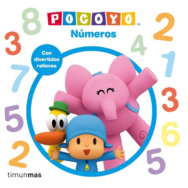 POCOYO NUMEROS CON RELIEVE