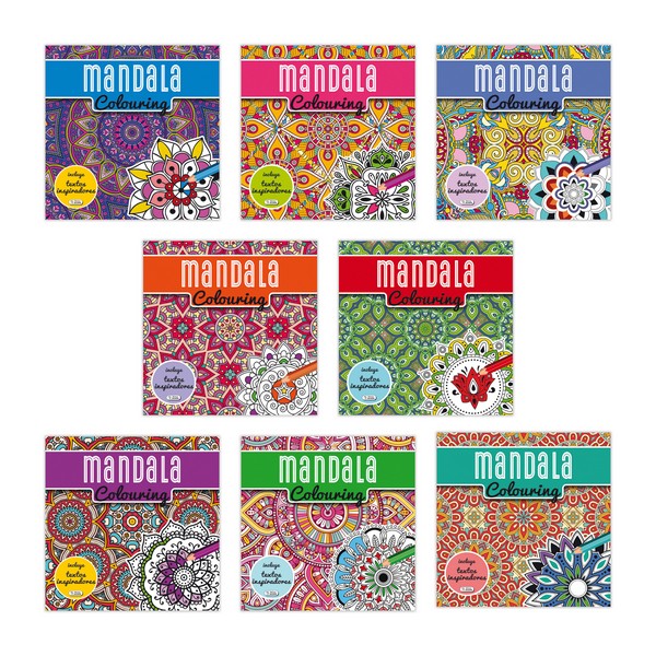 MANDALAS COLOURING 8 TIT