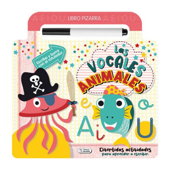 LIBRO PIZARRA VOCALES ANIMALES