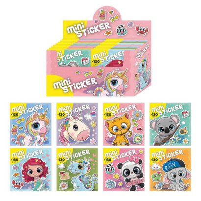 MINI STICKER LIBRO PARA COLOREAR CON PEGATINAS 8 TIT