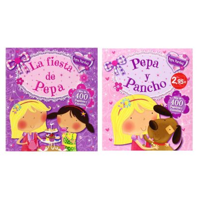 COLECCION PEPA PARCHES PACKx2 (PEPA Y PANCHO- FIESTA DE PEPA)