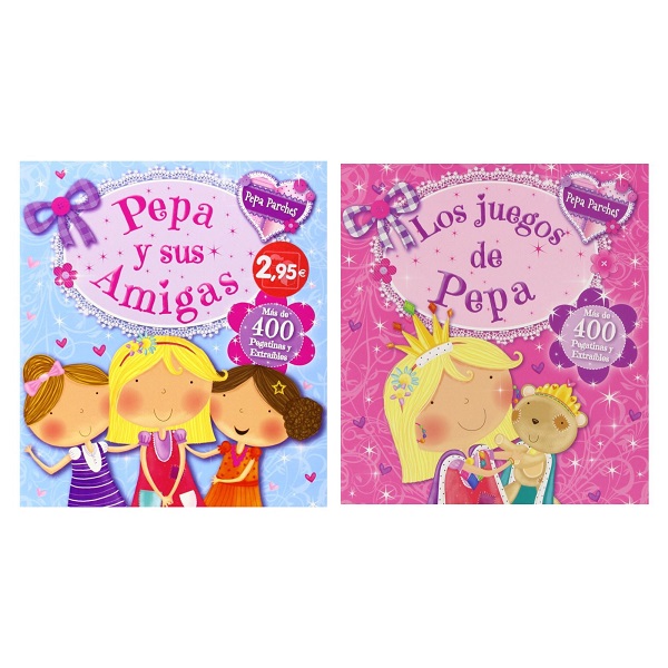 COLECCION PEPA PARCHES PACKx2 (PEPA Y SUS AMIGAS-JUEGOS DE PEPA)