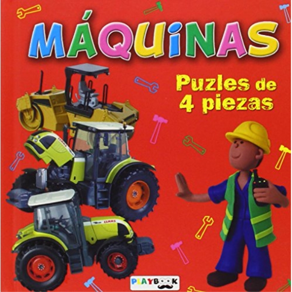 MAQUINAS PUZLES DE 4 PIEZAS