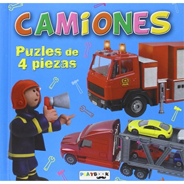 CAMIONES PUZLES DE 4 PIEZAS