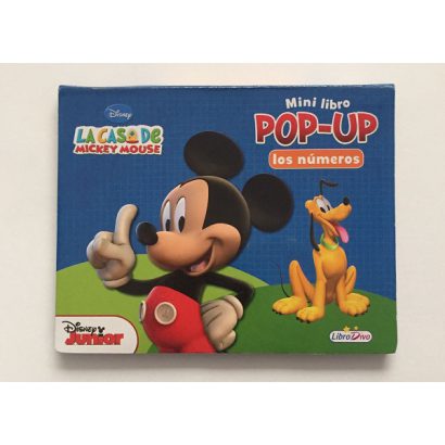 NUMEROS MINI LIBRO POP UP CASA DE MICKEY MOUSE