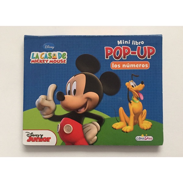 NUMEROS MINI LIBRO POP UP CASA DE MICKEY MOUSE