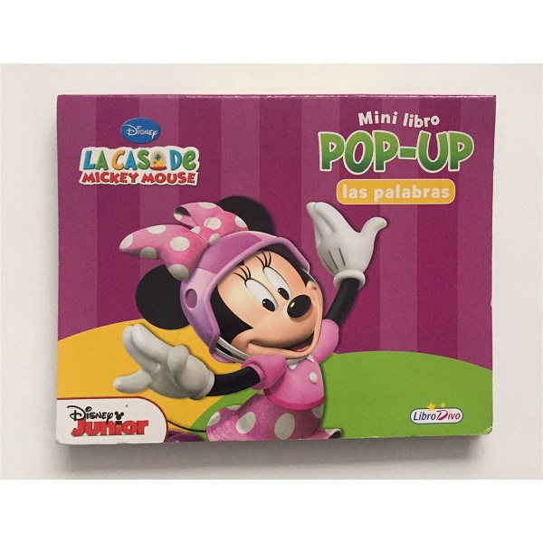 PALABRAS MINI LIBRO POP UP CASA DE MICKEY MOUSE