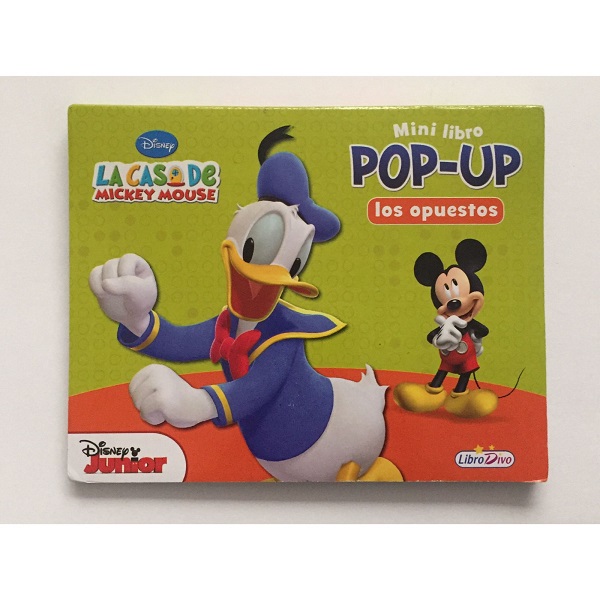 OPUESTOS MINI LIBRO POP UP CASA DE MICKEY MOUSE