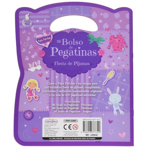 MI BOLSO DE PEGATINAS FIESTA DE PIJAMAS PEPA PARCHES - Imagen 2