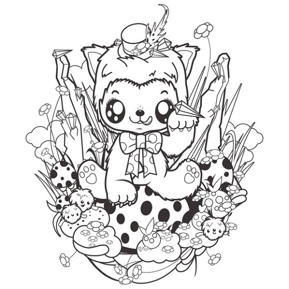 COLORING BOOK SUPER CUTE - Imagen 4