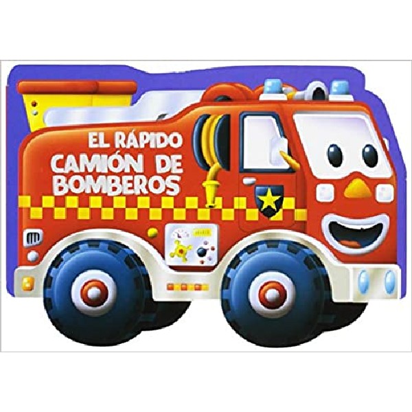 RAPIDO CAMION DE BOMBEROS COLECCION VEHICULOS TROQUELADOS