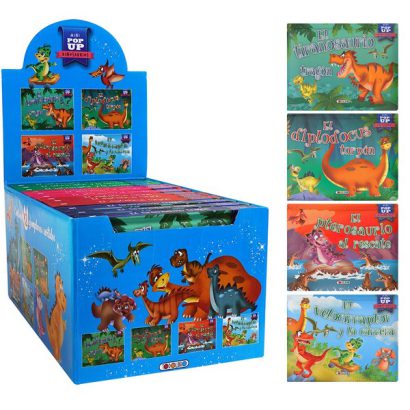 MINI POP UP DINOSAURIOS 4 TITULOS SURTIDOS.