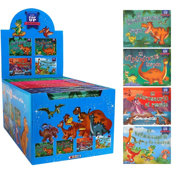 MINI POP UP DINOSAURIOS 4 TITULOS SURTIDOS.