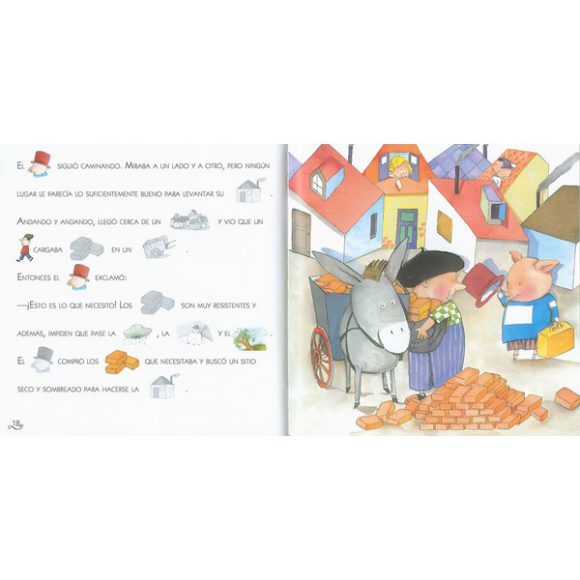 PICTOGRAMAS CON PEGATINAS (TRES CERDITOS/CENICIENTA) - Imagen 2