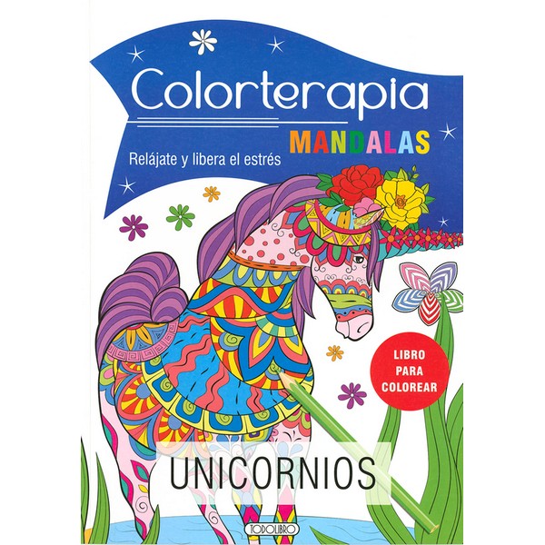 UNICORNIOS COLORTERAPIA MANDALAS
