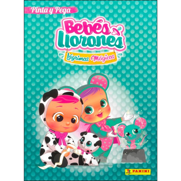 BEBES LLORONES PINTA Y PEGA VERDE LIBRO DE PEGATINAS