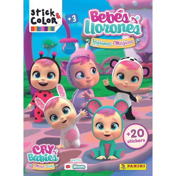 BEBES STICK & COLOR LIBRO DE PEGATINAS