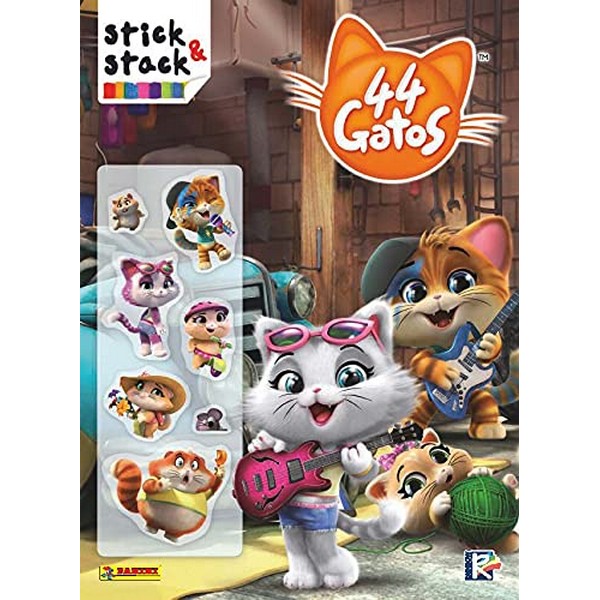 44 GATOS STICK & STACK LIBRO DE PEGATINAS