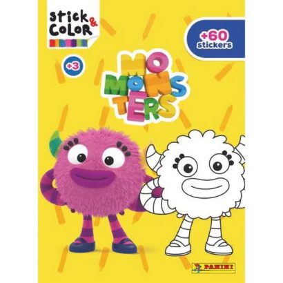 MOMONSTERS STICK & COLOR LIBRO DE PEGATINAS