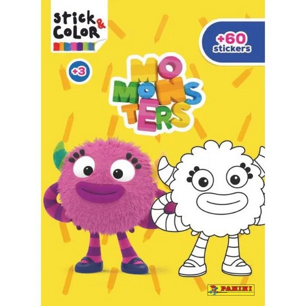 MOMONSTERS STICK & COLOR LIBRO DE PEGATINAS