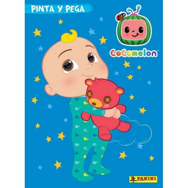 COCOMELON PINTA Y PEGA LIBRO DE PEGATINAS